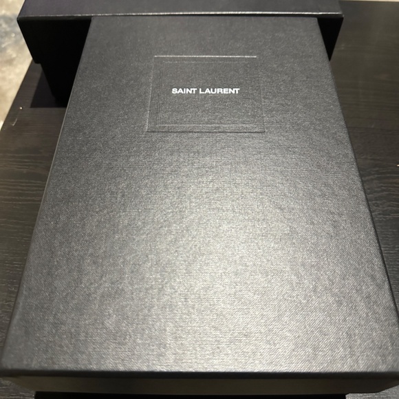 YSL SAINT LAURENT - Le Maillon Mules, YSL Black Print ( Size 37.5 / US 7.5) - Picture 3 of 7